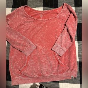 Torrid Active salmon off the shoulder long sleeve top size 2